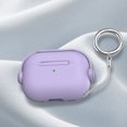 thumbnail image 3 of for Airpods case Clear,Shockproof Case for Airpods Pro 2nd Generation 2022 case,Full Protective Soft TPU Drop Protection Accessories Case with Keychain Charging Case for Women Girls Men,Lightpurple, 3 of 6