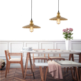 thumbnail image 3 of Gold Industrial Style Metal Pendant Lamp, Retro American Rustic Pendant Lighting, Simple Farmhouse Pendant Light Fixture for Over Kitchen Sink Island Dining Room Table Entrance Bar Counter, 3 of 7