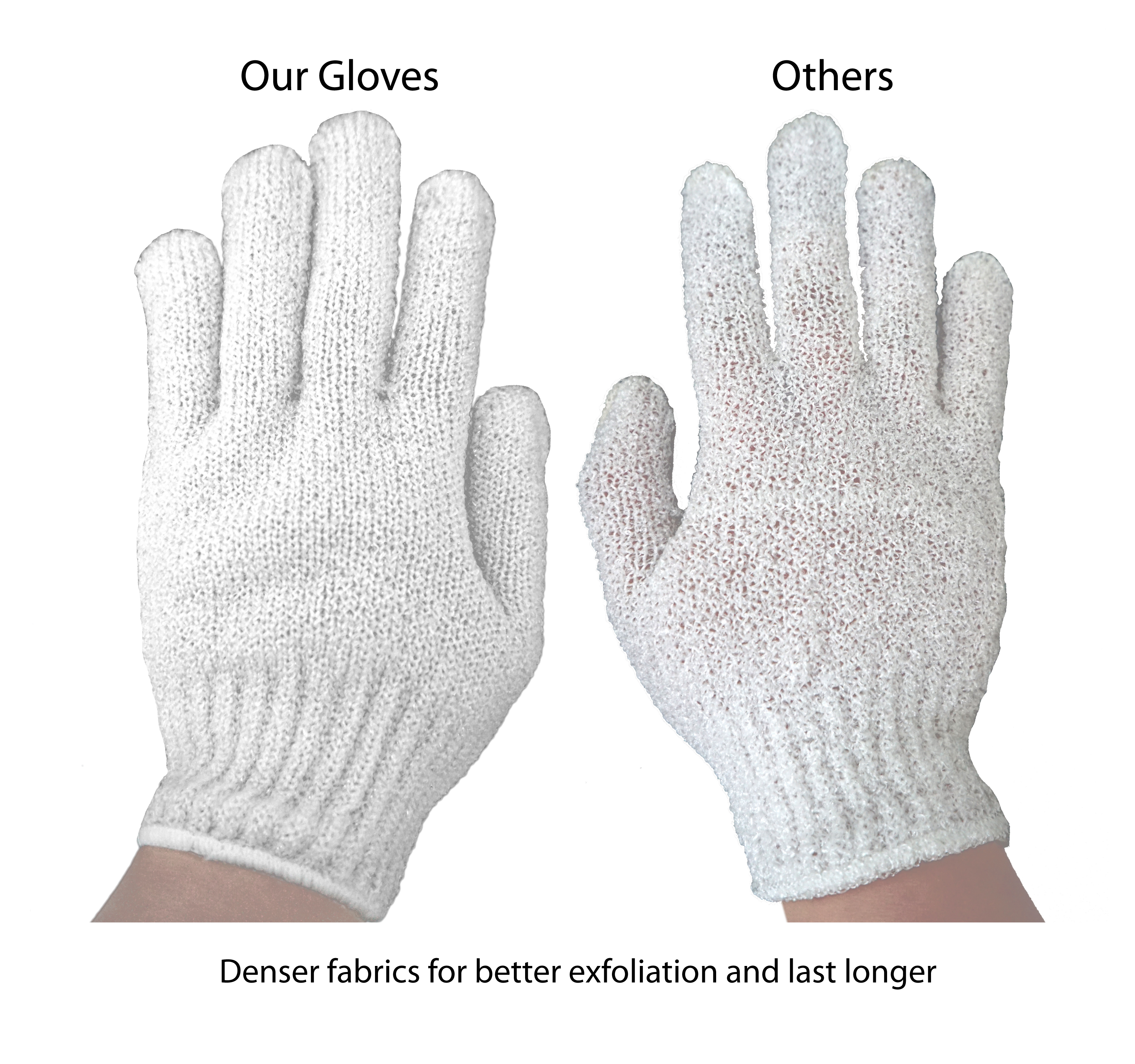 Aquasentials Exfoliating Bath Gloves (4 Pairs) - image 2 of 4