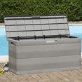 thumbnail image 3 of vidaXL Garden Storage Box Grey 117x45x56 cm, 3 of 5