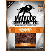 Matador Sizzling Sweet Beef Jerky, 3 oz Bag