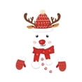 thumbnail image 2 of Christmas Wall Stickers Self-adhesive Christmas Snowman Refrigerator Sticker Cartoon Children's Room Door Sticker, 2 of 5
