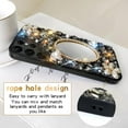 thumbnail image 6 of for Samsung Galaxy S22 Ultra Bling Case Mirror, Inlaid Sparkle Black Crystal Gemstone Makeup Mirror, Shiny Luxury Sun Flower Diamond Glitter Rhinestone Phone Cover for Women Girl(Black), 6 of 7