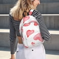 thumbnail image 6 of Yiaed Pink Hearts Print Backpack, Premium Laptop Backpack, Travel Backpack for Women, Lightweight Backpacks, Comfortable Back Pack-Medium, 6 of 7