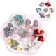 thumbnail image 1 of 7 pares de pendientes de clip para niñas, pendientes sin perforación, ideales para disfrazarse de princesa y jugar a ser princesa. Accesorios de joyería para niñas., 1 of 4