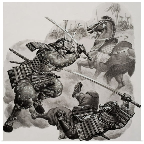 Great BIG Canvas | Rolled Pat Nicolle Poster Print entitled Samurai