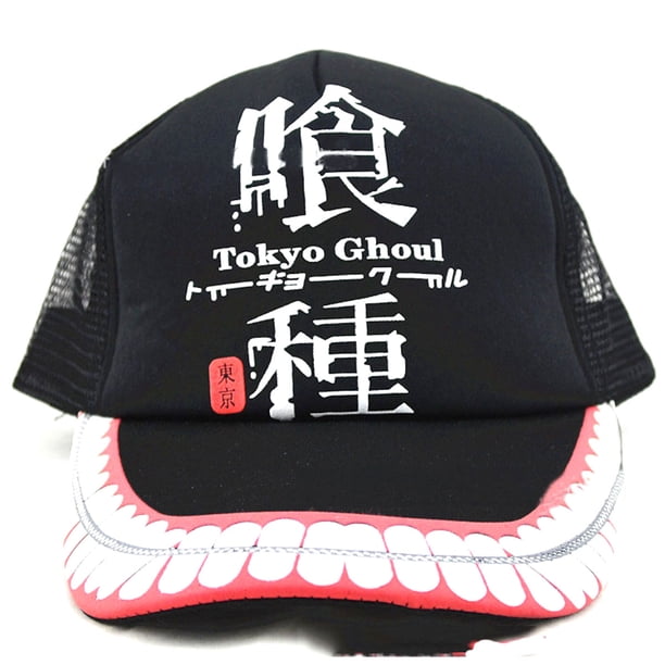 Gorra de béisbol Tokyo Ghouls para hombre, algodón negro, 80 g