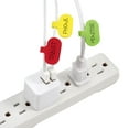 thumbnail image 6 of Wrap-It Storage Cable Labels (48 Pack) - Write-On Cord Identification Tags, Cable Tags and Wire Labels for Cords and Electronics - Oval Multi-Color, 6 of 10
