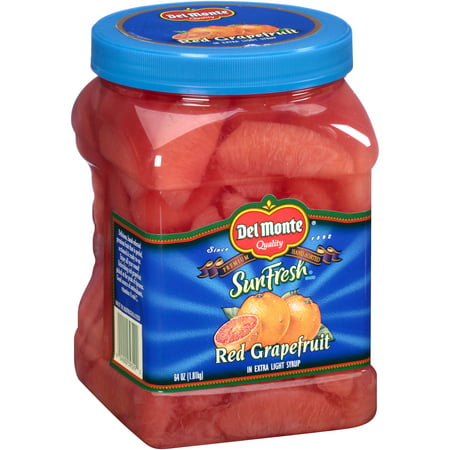Del Monte SunFresh Red Grapefruit in Extra Light Syrup, 64 ...