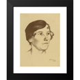 thumbnail image 2 of Karl Wiener 11x14 Black Modern Framed Museum Art Print Titled - Female Portrait I, 2 of 5