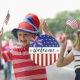 thumbnail image 6 of Chmadoxn Fourth of July Decorations Independence Day Wooden Hanging Crafts Home Holiday Decorations, Independence Day, 6 of 7