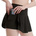 thumbnail image 4 of Women's High Waisted Pleated Tennis Skirts Lightweight Athletic Workout Running Sports Golf Skorts with Pockets, 4 of 6