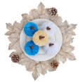thumbnail image 4 of 5 Pcs Velvet Fake Pumpkins Fall Decor,Faux Small Pumpkin,Small Decorative Fabric Rustic Pumpkins,Fall Artificial Velvet Pumpkins,Small Realistic Vegetable Ornament,Halloween Decorations,Blue, 4 of 6
