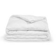thumbnail image 1 of Sleepgram Twin Sized Pre Shrunk Lightweight Embroidered Comforter, White, 1 of 4