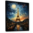 thumbnail image 2 of Designart "Eiffel Tower in the 19th Century A Vintage View I" Cityscapes Floater Framed Canvas Art Print, 2 of 7