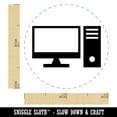 thumbnail image 2 of Desktop Computer Icon Self-Inking Rubber Stamp Ink Stamper - Green Ink - Mini 1/2 Inch, 2 of 7