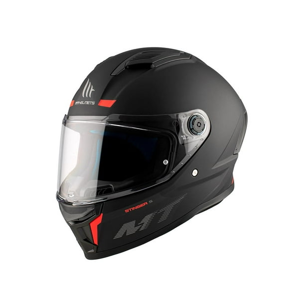 Casco Para Moto Mt Helmets Stinger Solid Negro Mate Bodega