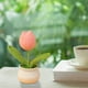 thumbnail image 4 of Jardín floral pequeño, maceta de lana, decoración interior, maceta de fieltro, maceta de lana suave, maceta para plantas, maceta de fieltro texturizado, maceta para hogar, maceta para, 4 of 8