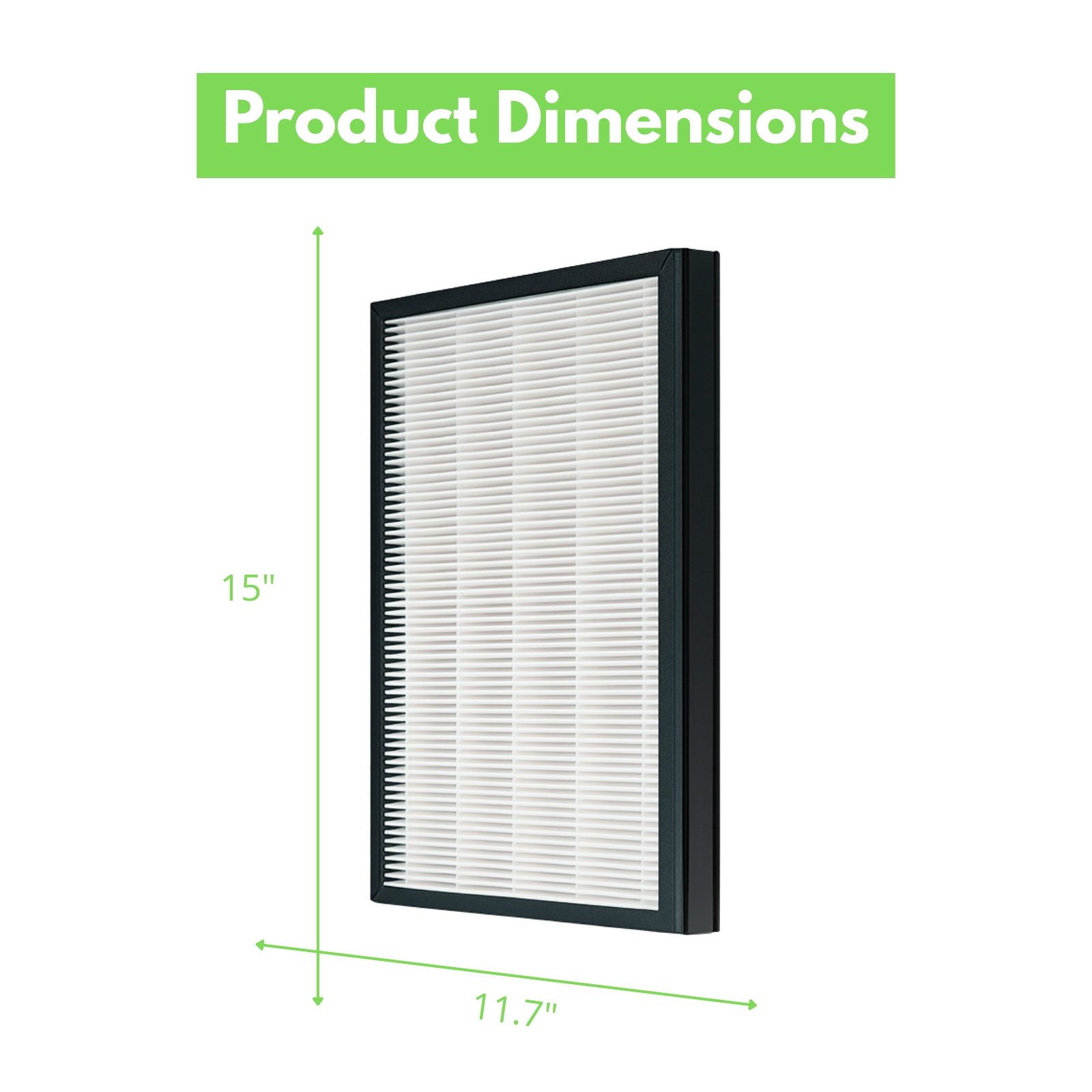 Nispira HEPA Filter Replacement Compatible with Coway Air Purifier AP-1012GH, 3 Packs