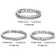 thumbnail image 3 of Men's Bracelet Fashion Creative Titanium Steel Chain Link Bracelet Curb Bracelet, 3 of 6