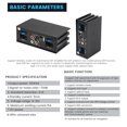4x50W Car DSP Amplifier Processor Support 10 EQ Sound Effects Digital