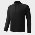 thumbnail image 6 of hotojiny Long Sleeve Shirts for Men Athletic Workout Quarter Zip Pullover Big and Tall Stretchy Sun Protection Outdoor T-Shirts, 6 of 7