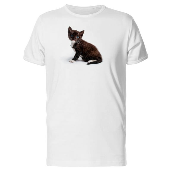 Blue Eyed Kitten Camera Tee Men's -Image by Shutterstock