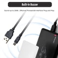 thumbnail image 3 of 2X USB RFID Reader ID Card Reader Contactless Card Reader for EM4100,2 * ID reader 2 * USB cable 10 * key rings,black, 3 of 7