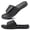 Black, variant on Mens Slides Sandals Open Toe Athletic Adjustable Straps Orthotic Plantar Fasciitis Sport Sandals with Soft Cushion Arch Support Footbed Black Size 12