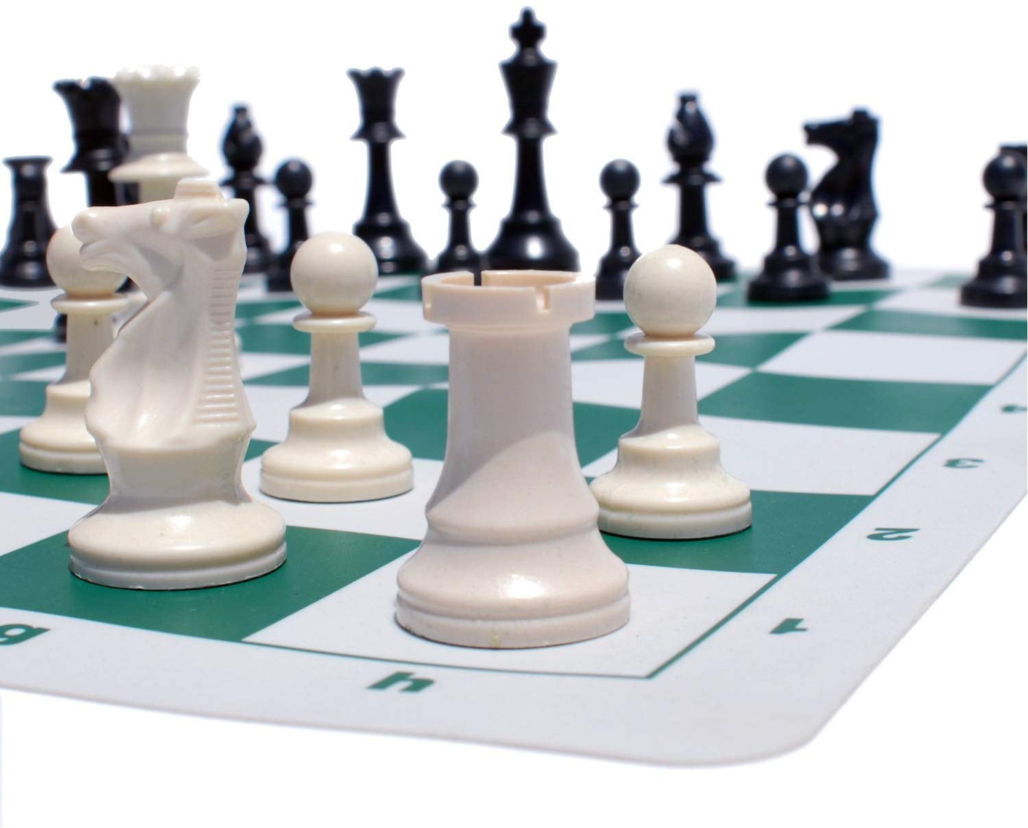 2.25 Inch Squares Orange Meets Tournament Standards 20” Vinyl Chess Board 
