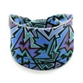 thumbnail image 2 of rygai Wide Sweat Absorbing Sports Headband Quick Drying Stretchy Women Bohemia Style Plaid Pattern Yoga Headwrap Hair Ties,Blue, 2 of 8