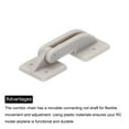 thumbnail image 4 of RC Hinges 1.3 Inch x 0.35 Inch Hatch Hinge for RC Model Airplane Parts 4 Pcs, 4 of 4