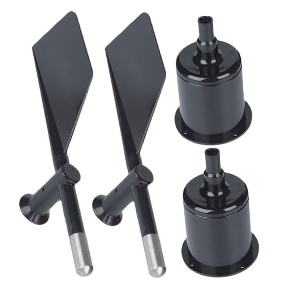 2 Pcs Weather Vanes Rain Gauge Anemometer Housing