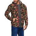 thumbnail image 2 of Naloa Rose Flowers Men’s Hoodies, Zip up Hoodie, Sweatshirts,Hoodies for Men Sizes S-3XL-Large, 2 of 5