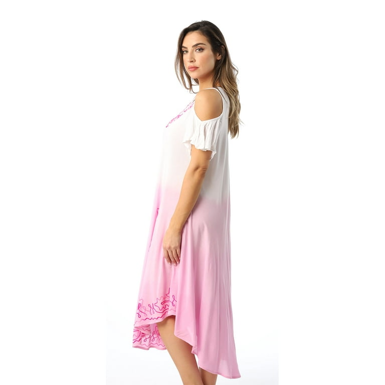 Seaside Tie Dye Cold Shoulder Dress Seaside Tie Dye Cold Shoulder Dress