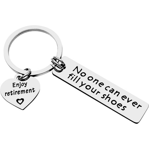 HAHADAXA Funny Retirement Keychain for Women Men Friends Boss Coworker Birthday Gifts for Teacher Nurse Staff Employee Colleagues Leaving Farewell Going Away Goodbye Retired Gifts Enjoy Retir