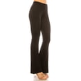 thumbnail image 2 of Women's Plus Size High Waisted Palazzo Pants Soft Stretch Print and Solid Flare Leggings, 2 of 5