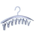 thumbnail image 2 of Fiudx Percha de Plástico con Pinzas, Diseño Resistente Al Viento con 8 Pinzas, Solución de Almacenamiento Que Ahorra Espacio, Perfecta para Ropa Interior, Toallas y Ropa de Bebé, Ideal para Viajes, L, 2 of 4
