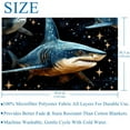 thumbnail image 5 of Star Shark Cozy Microfiber Printed Throw Blanket - Soft, Warm, and Lightweight - for Sofa, Bed, Couch, Office, and Camping, 5 of 6