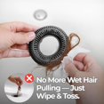 thumbnail image 3 of Protector de desagüe contra cabello TUB RING de silicona, 1,85–2,16", 3 of 8