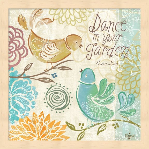 Metaverse Rebecca Lyon 'Bird Chirp II' Framed Art