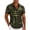 Army Green@GC@, variant on CONZONE Mens Casual Shirts Short Sleeve Buttons Down Shirts for Men Lapel Graphic Summer Tee Tops