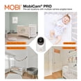 thumbnail image 4 of MobiCam PRO Intelligent Baby Monitor: Full HD, Pan & Tilt, Color Night Vision, Motion Tracking,10 lullabies, Temp & Humidity Readings. Supports Cloud & SD Storage, Smart App Compatible, 4 of 9