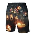 thumbnail image 5 of Kll Creative Casino Men'S Casual Summer Beach Shorts Hawaiian Shorts With Pockets-Small, 5 of 9