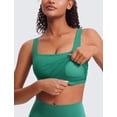 thumbnail image 4 of Sujetador deportivo CRZ YOGA Butterluxe para mujer, cuello cuadrado, color verde cascadia, 4 of 4