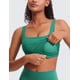 thumbnail image 4 of Top corto sin mangas CRZ YOGA Butterluxe con escote cuadrado verde XS, 4 of 4