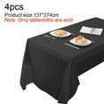 Laegsmetg 4Pack Plastic Tablecloths 54" x 108" Party TableCloths