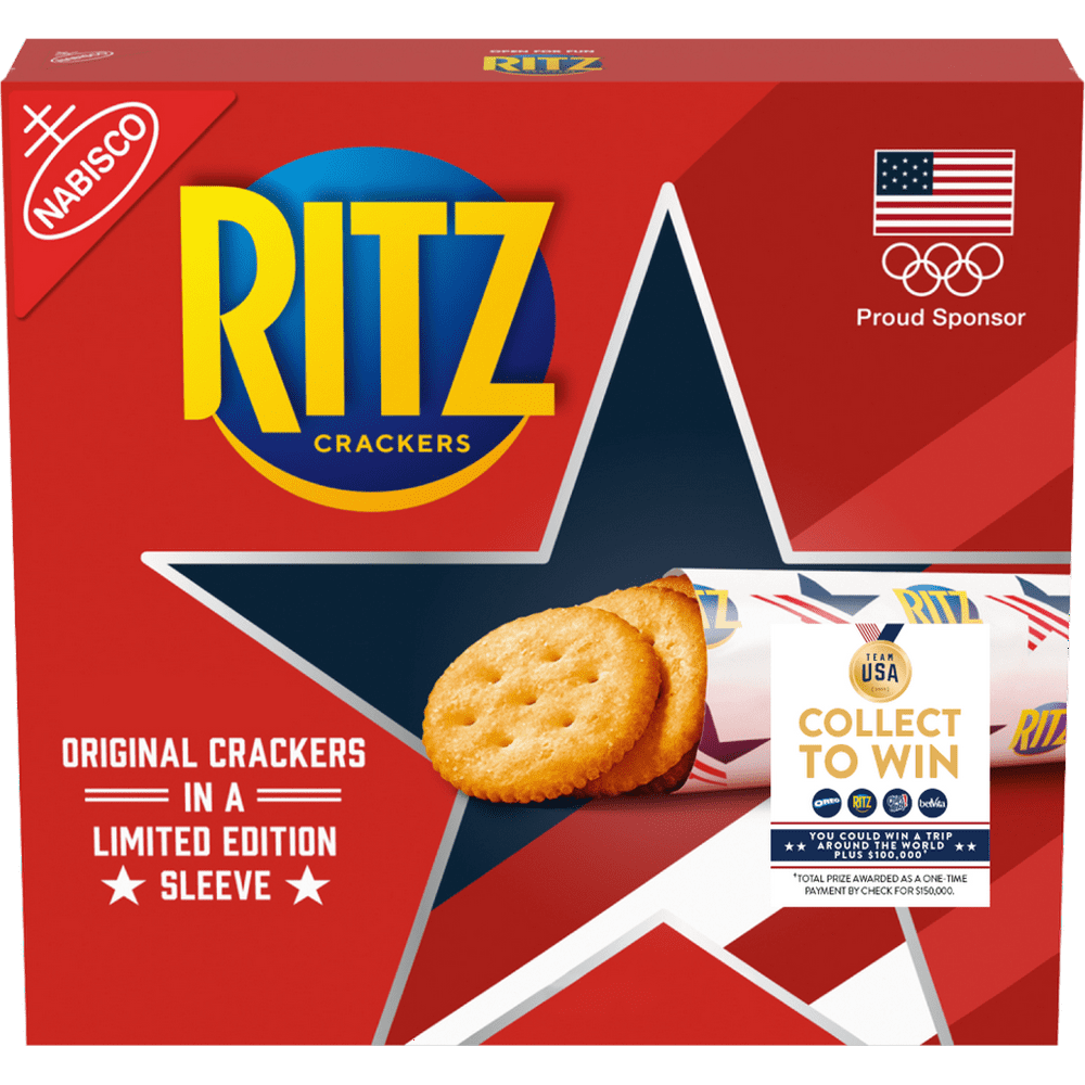 Team USA RITZ Crackers, Original Flavor, Limited Edition, 1 Box (13.7