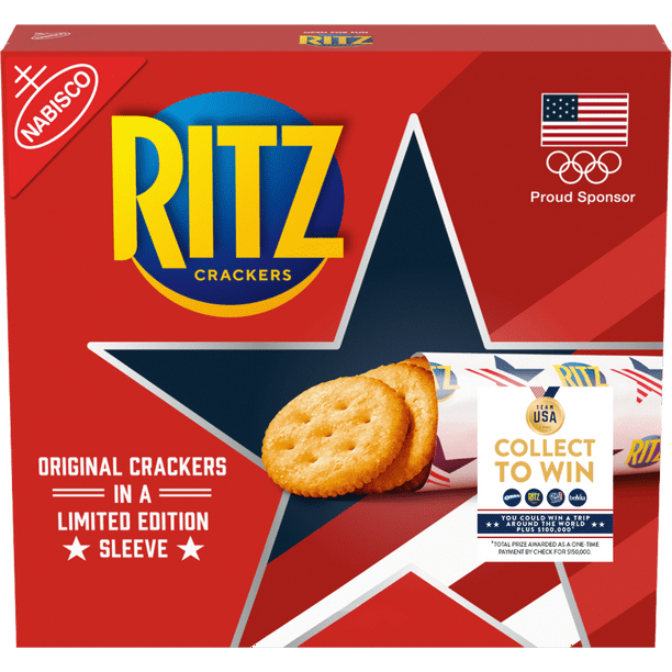 Team USA RITZ Crackers, Original Flavor, Limited Edition, 1 Box (13.7