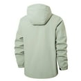 thumbnail image 6 of Men's Lightweight rainjackets Waterproof zip up Hooded Rain coat Outdoor oversized Shell Jacket for Hiking Travel Rain Gear chaqueta para motociclista hombre Army Green L, 6 of 7